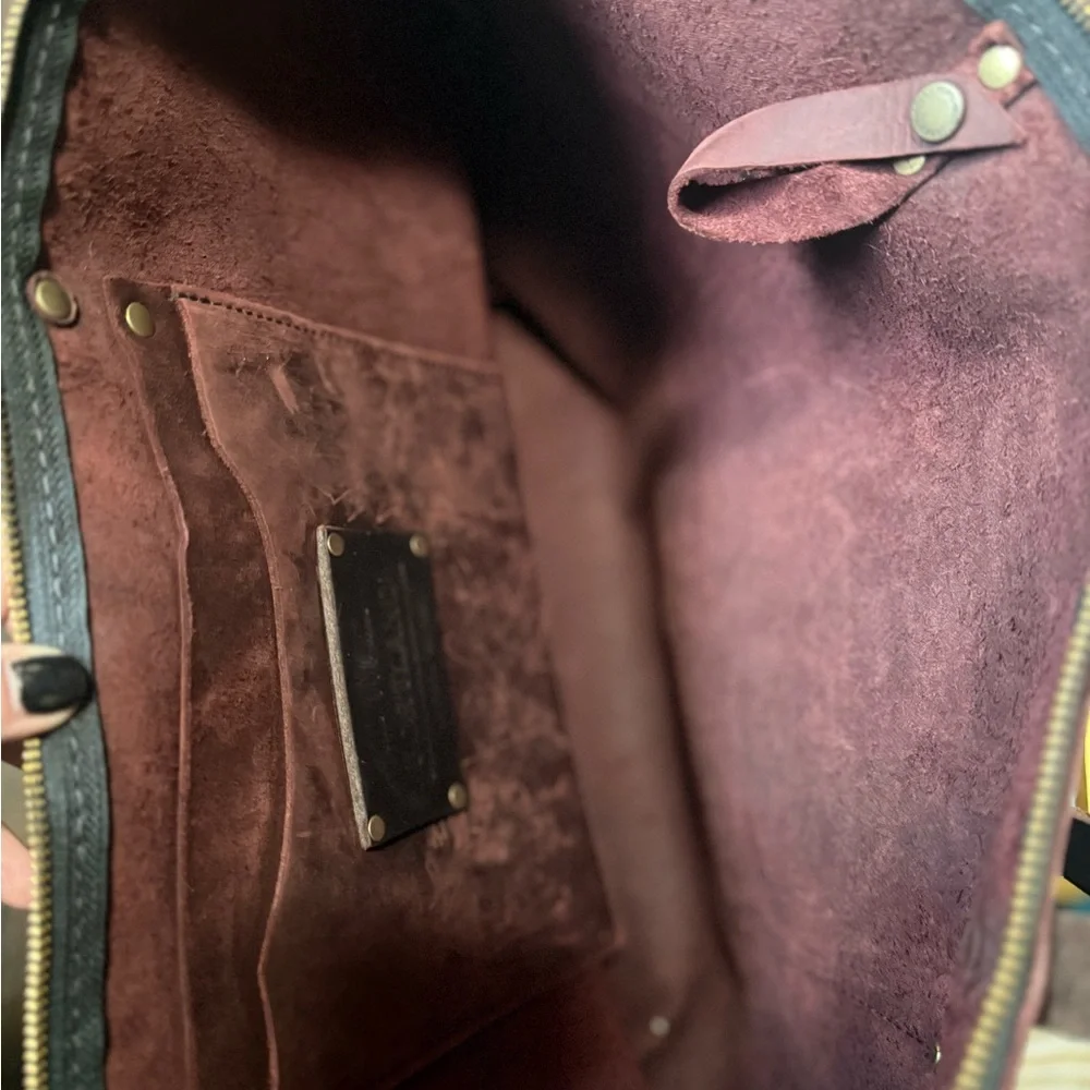 Portland Leather Goods large tote in Bordeaux - Picture 3 of 3